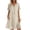 15#a Beige, variant on Summer Dress for Women Short Sleeves Cotton Linen Boho Flowy House Dresses Plus Size Lounge Sun Dress with Pockets Beige 2XL