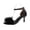Black, variant on High Heel Sandals for Women Fluffy One-Strap Slides with Buckle Closure and Slim Heel, Plus Size Summer Dress Shoes for Party,Black_37