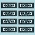 thumbnail image 2 of Black Floor Heat Register Louver Vent WallMount Duct Pack of 8 Renovators Supply, 2 of 7