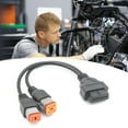 thumbnail image 2 of Yammee Motorcycle Adjustments Scan Tool Cable for 6+4 Pin Interfaces OBD Data Transfer, 2 of 9
