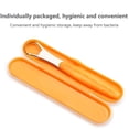 thumbnail image 3 of Portable Tongue Cleaner Tongue Scraper Reusable Stainless Steel Oral Mouth Brush With Travel Case Non-slip Handle, 3 of 10