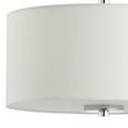 thumbnail image 6 of JONATHAN Y Marc 15" Metal/Linen LED Semi-Flush Mount, Chrome/White, 6 of 7