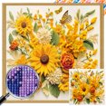 thumbnail image 1 of 5D DIY Taladro Cuadrado AB Parcial Flores 45x45cm, 1 of 9