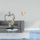 thumbnail image 2 of Escultura para dormitorio y sala de estar, figura moderna de pareja y pájaro, adorno coleccionable para decoración del hogar, ideal para bodas e inaug, 2 of 8