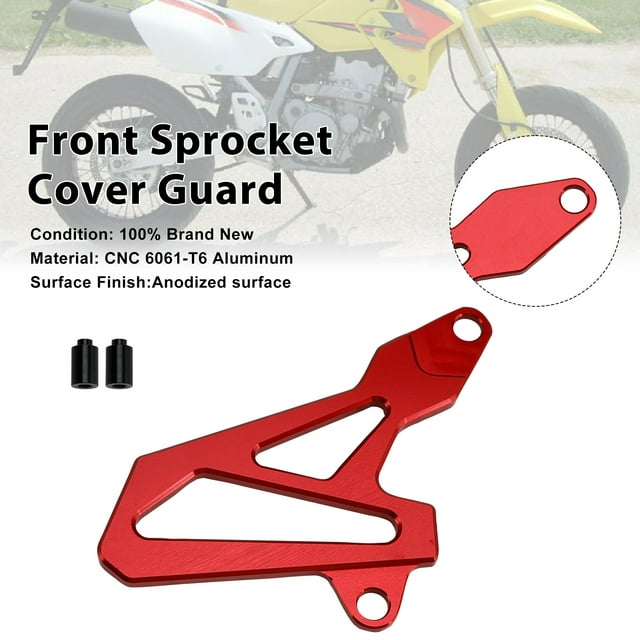 Garde de Couvercle de Pignon avant pour Suzuki DR-Z400SM 2000-2024 DRZ400/S/E Rouge