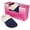 Navy Blue, variant on Women’s Glitter Sparkle Ribbed Knit Clog Slippers – Memory Foam House Shoes with Plush Faux Fur Collar & Gift Box for Christmas & Holiday Gifts
