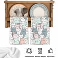 thumbnail image 6 of Cartoon Cat Kitchen Towels Set of 3, Funny Cute Colorful Animal Pet Soft Microfiber Dish Towels, Absorbent Quick-Dry Washable Dishcloths for Kitchen Cleaning, Drying Dishes, 18x28 Inches, 6 of 9