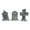 As shown, variant on JIhuahe Set of 3 Resin Tombstones for Spooky Cemetery Decor, Halloween Grave Markers for Outdoor Yard Meadow Decorations, Gothic Garden Ornaments