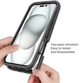thumbnail image 2 of Magnetic for iPhone 16 Plus Case, [Compatible with MagSafe] [Built-in Screen Protector] Dustproof Full Body Shockproof Transparent Phone Case Cover for iPhone 16 Plus - Lightblue, 2 of 5