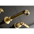 thumbnail image 4 of Kingston Brass KS7127GL 8-Inch Center Wall Mount Bathroom Faucet, Brushed Brass, 4 of 5