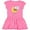 Raspberry with Polka Dots, variant on Inktastic I Love My Grandpa Girls Toddler Dress
