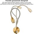 thumbnail image 3 of Wall Mount Bed Headboard Reading Light, Dimmable Flexible Gooseneck & Touch Dimmer Plug-in, 3 Color Temps, 2 Pack, 3 of 5