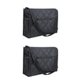 thumbnail image 1 of Bewildely Wheelchair Bag Storage Pouch Tote for Rollator Travel Seniors Negro 2Conjunto, 1 of 1