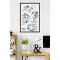 thumbnail image 2 of Sonic the Hedgehog (1991): Classic - Pencil Sketch Collage Wall Poster, 22.375" x 34" Framed, 2 of 5