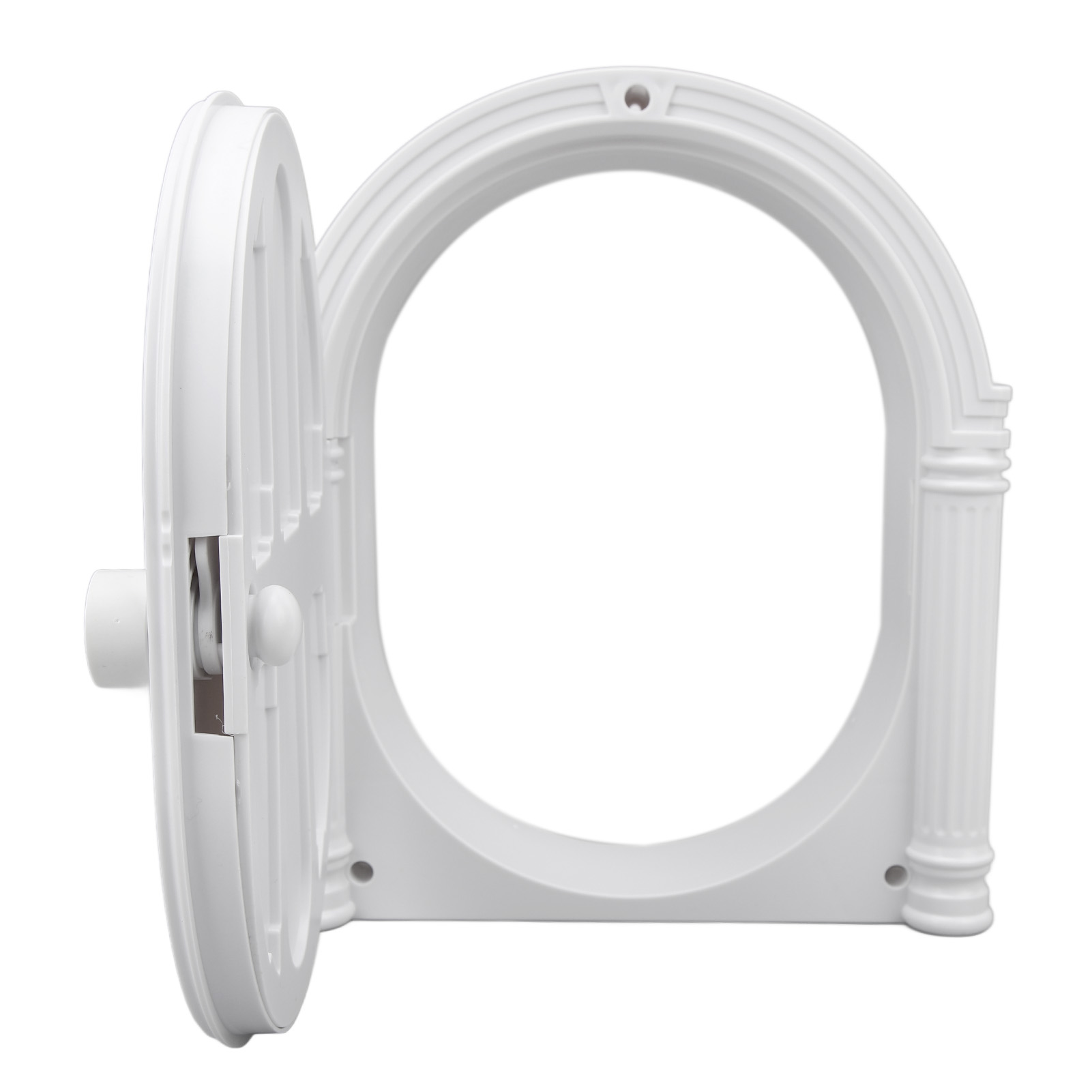 Cat Door 2 Way Lockable Weather Noiseless Pet Dog Door For Window Wall