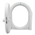 thumbnail image 4 of Puerta para gatos de 2 vías con cerradura, resistente a la intemperie, silenciosa, para mascotas, perros, ventanas, paredes, interiores y exteriores, color blanco, tipo 2, 4 of 14