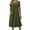 Army Green, variant on Short Dresses For Women Summer Casual A-Line Short Sleeve Crew Neck Solid Color Mini Short Dresses with Pockets for Women Trendy Army Green L