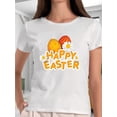 thumbnail image 1 of Women'S Easter T-Shirt, Casual Crew Neck, Geometric-Patterned Polyester Top, Medium Stretch, Oversized, Spring/Summer/Fall Wear, 180gsm Knit Fabric Tee For Adult, Men, Women, Teen, Teenager, Adolesce, 1 of 7