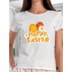 thumbnail image 1 of Women'S Easter T-Shirt, Casual Crew Neck, Geometric-Patterned Polyester Top, Medium Stretch, Oversized, Spring/Summer/Fall Wear, 180gsm Knit Fabric Tee For Adult, Men, Women, Teen, Teenager, Adolesce, 1 of 7