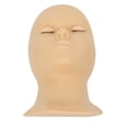 thumbnail image 4 of Cabeza de maniquí de pestañas, extensión de pestañas desmontable, práctica de maquillaje, molde de cabeza de silicona suave elástica con pestañas, tez de párpado doble, 4 of 14