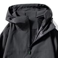 thumbnail image 3 of Iyufng Men's Anorak Hooded Windbreaker Jackets, Half‑Zip Pullover Lightweight Outdoor Pullover Outerwear with Kangaroo Pocket and Drawstring Hem, 3 of 4