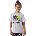 thumbnail image 3 of I Love Someone with Autism Puzzle Crewneck T Shirts Boy Girl Teen Brisco Brands L, 3 of 5