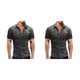 thumbnail image 1 of Camisa vaquera Sonducket para hombre con bolsillos manga corta Gris claro 3XL 2Conjunto, 1 of 6