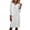 Gray, variant on Kilaqueen Sweatshirt Dresses for Women Long Sleeve V Neck Midi Dress Solid Color Relaxed Fit Spring Summer Pullover Tunic Dresses