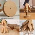 thumbnail image 4 of Juego de salvamanteles de madera para platos calientes decorativos Bokynu, aislantes del calor, 4 of 6