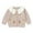 Beige, variant on Mercatoo Baby Girls Knit Cardigan Sweater Floral Embroidery Collar Cardigan Button Up Knitted Sweater Jacket Fall Outerwear