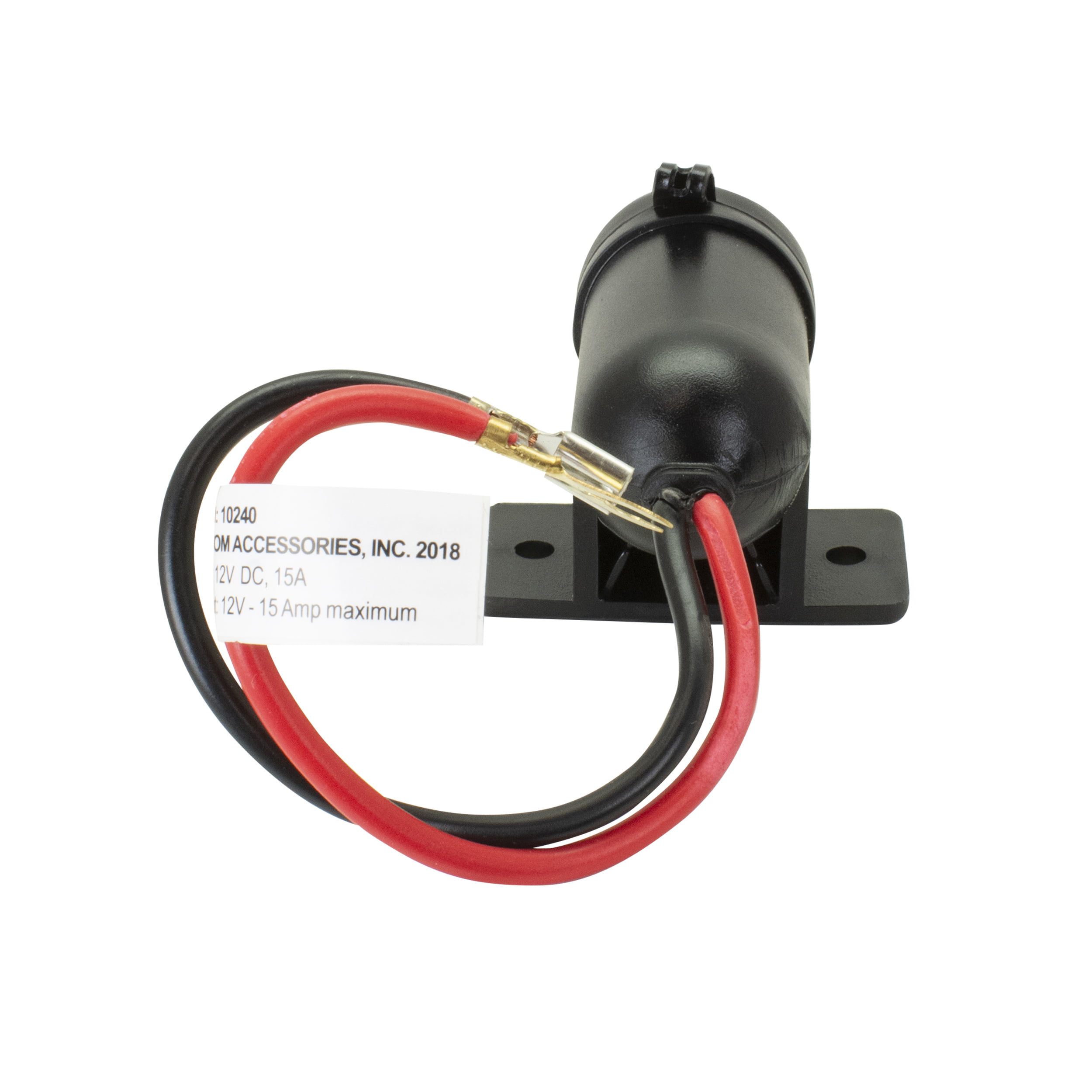 Custom Accessories 10240 12V Auxiliary Power Outlet 