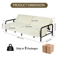 thumbnail image 6 of Homy Casa 3-Seat Sofa Bed with Independent Spring Seat & Adjustable Backrest, 600 lbs Capacity, 6 of 11