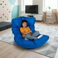 thumbnail image 6 of Big Joe Roma Adult Bean Bag Chair, Sapphire Smartmax, Durable Polyester Nylon Blend, 3 feet, 6 of 10