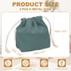 thumbnail image 2 of Uxcell 2 Pcs Bolsa de Maquillaje con Cordón, Bolsa Cosmética de Lona de 4.7" para Mujeres, Organizador de Artículos de Tocador para Viajes, Accesorios de Tocador, Gris Oscuro, 2 of 7