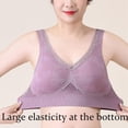 thumbnail image 6 of Hana Bra for Senior Women, Cotton Buttonless Comfy Lifting Shaping Bras, Full Coverage Underwire Free Bras Front Close Bras Vest Without Underwire for Older Women, Green XL, 6 of 6