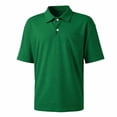 thumbnail image 4 of Mens Waffle Knited Polo Shirts Short Sleeve Quick Dry Jacquard Performance Moisture Wicking Casual Pocket Golf Shirts for Men Big and Tall Size M-3XL Green, 4 of 6