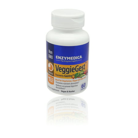 Enzymedica - VeggieGest Digestive Enzymes Ideal for Vegetarian Vegan & Raw Diets 60 (Doctor's Best Best Digestive Enzymes)