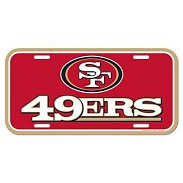 Plaque d'Immatriculation des San Francisco 49ers