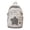 Gray, variant on Celestial Star Commuter Daypack, Textured Cotton-Blend Large Rucksack for Women, Y2K Retro Star Embroidery Backpack with Detachable Star Pouch, Water-Resistant University Bag