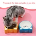 thumbnail image 5 of Cuenco de cerámica con cabeza de gato, cuenco de comida para mascotas, cuenco para gatos, cuenco para perros, 5 of 5