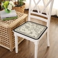 thumbnail image 1 of Fiudx Cojín Francés para Silla, de Cachemira Sintética Afelpada, Antideslizante, para Sillas de Comedor, Cálido y Multicolor, Ideal para Decorar El Hogar o Regalar, Ideal para Cualquier Espacio., 1 of 6