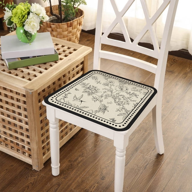 Fiudx Cojín Francés para Silla, de Cachemira Sintética Afelpada, Antideslizante, para Sillas de Comedor, Cálido y Multicolor, Ideal para Decorar El Hogar o Regalar, Ideal para Cualquier Espacio.