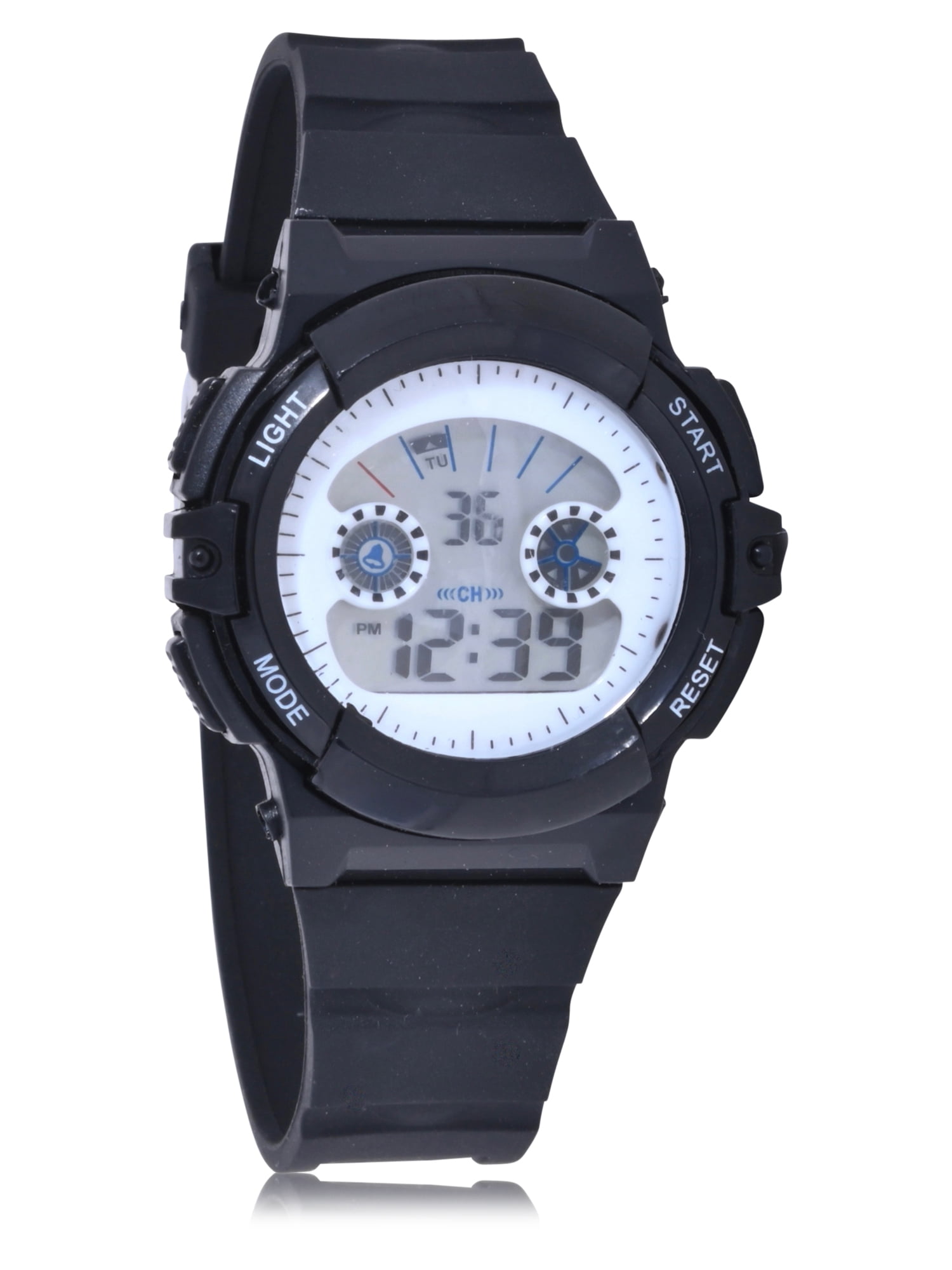 Wonder Nation Unisex LCD Watch in Black - WN4199WM