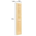 thumbnail image 4 of Traditional Louver Panel Solid Unfinished Pine Interior Door Slab, 4 of 9