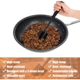 thumbnail image 2 of Meat Chopper Professional Meat Masher, Heat Resistant Meat Chopper Tool Non Stick Blends and Mashes Ground Nylon Beef Meat Hamburger Chopper for Kitchen - Black, 2 of 6