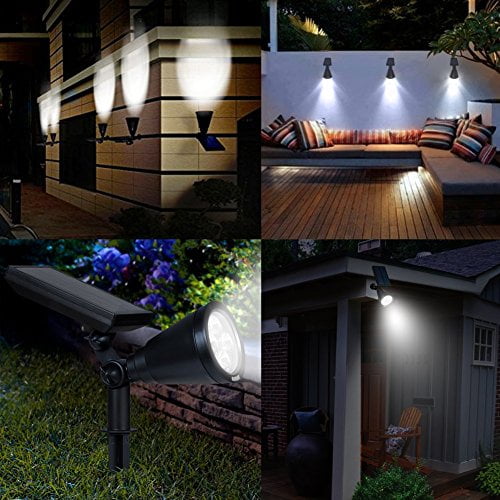 Amir 2 In 1 Solar Spotlights Upgraded Garden Light Outdoor