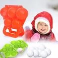 thumbnail image 4 of Snowball Maker Tool – 7.3 x 6.5 x 2.4in Makes 5 Round Snowballs at Once for Outdoor Winter Games(Green), 4 of 6