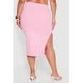 thumbnail image 4 of Women's Plus Size High Waisted Soft Knit Midi Skirt, 4 of 4
