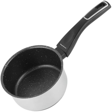 Magefesa Onix 5.5-Inch Stainless Steel Saucepan with Eterna™ Non-Stick Coating, 1.1 Qt