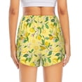 thumbnail image 4 of Fotbe Lemon (2) Womens High Waist Running Shorts Athletic Workout Quick Dry Shorts for Women with Pockets Gym Yoga Summer Shorts-, 4 of 9